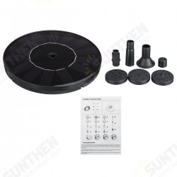 180L/H 1.2W 7V Solar Water Panel Power Fountain Pump Garden Pond Watering Submersible Water Pump 180L/H 1.2W 7V Solar Water Panel Power Fountain Pump Garden Pond Watering Submersible Water Pump