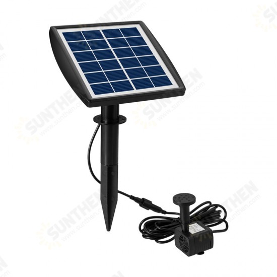 200L/H Outdoor Solar Powered Water Fountain Pump For Pool Garden Sprinkler Pond