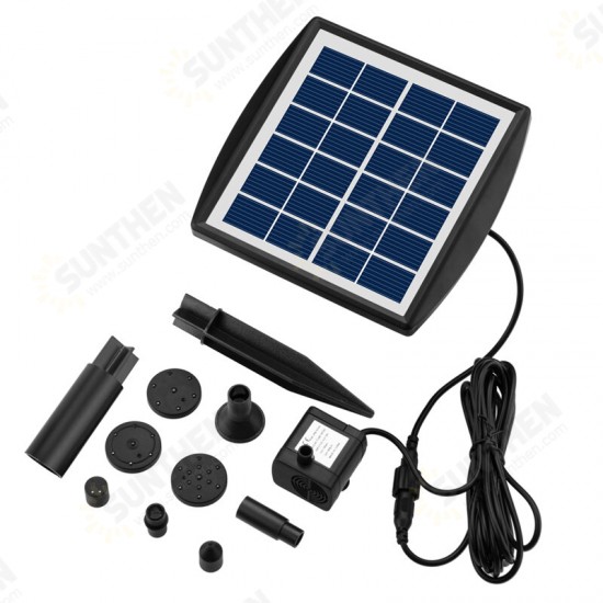 200L/H Outdoor Solar Powered Water Fountain Pump For Pool Garden Sprinkler Pond