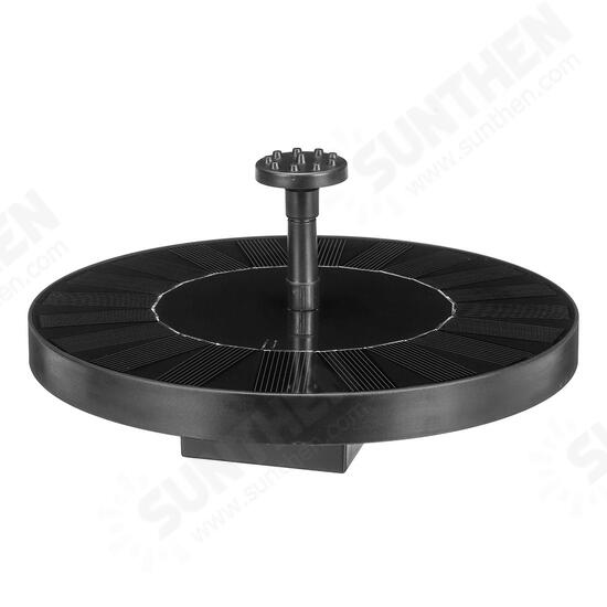 2.0W Solar Fountain Solar Birdbath Fountain Solar Powered Fountain Pump Solar Water Fountain for Pool Pond Garden Fish Tank Aquarium