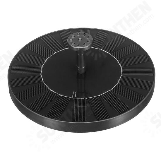 2.0W Solar Fountain Solar Birdbath Fountain Solar Powered Fountain Pump Solar Water Fountain for Pool Pond Garden Fish Tank Aquarium