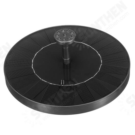 2.0W Solar Fountain Solar Birdbath Fountain Solar Powered Fountain Pump Solar Water Fountain for Pool Pond Garden Fish Tank Aquarium