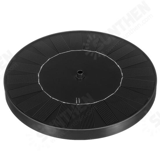 2.0W Solar Fountain Solar Birdbath Fountain Solar Powered Fountain Pump Solar Water Fountain for Pool Pond Garden Fish Tank Aquarium