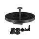 2.0W Solar Fountain Solar Birdbath Fountain Solar Powered Fountain Pump Solar Water Fountain for Pool Pond Garden Fish Tank Aquarium