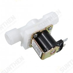220V 1/2inch N/C Normally Closed Electric Solenoid Valve Water Air Inlet Flow Switch