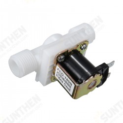 220V 1/2inch N/C Normally Closed Electric Solenoid Valve Water Air Inlet Flow Switch