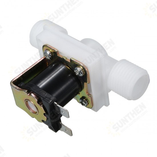 220V 1/2inch N/C Normally Closed Electric Solenoid Valve Water Air Inlet Flow Switch