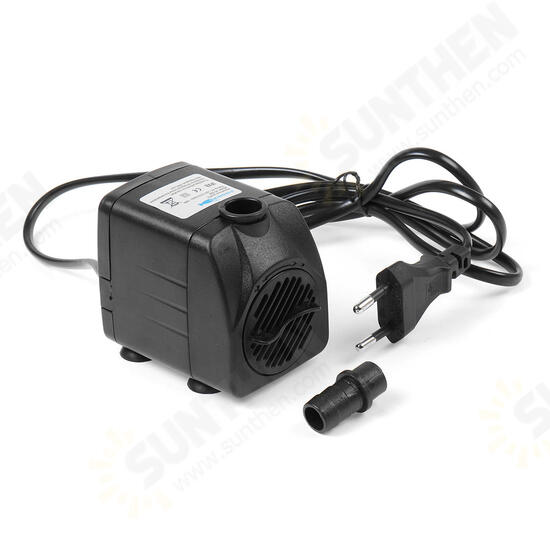 220V Mini Quiet Submersible Water Pump Aquarium Oxygen Pump Water Fish Tank LED Colorful Pump