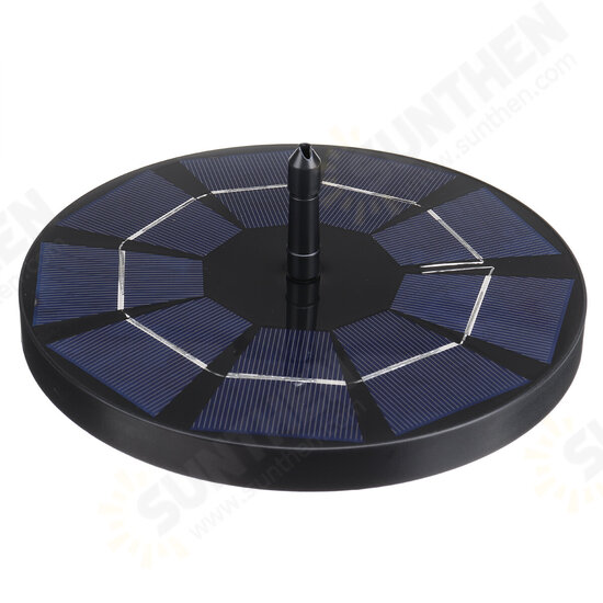 240L/H Fountain Floating Water Pump Solar Powered Pond Garden Bird Bath Kits