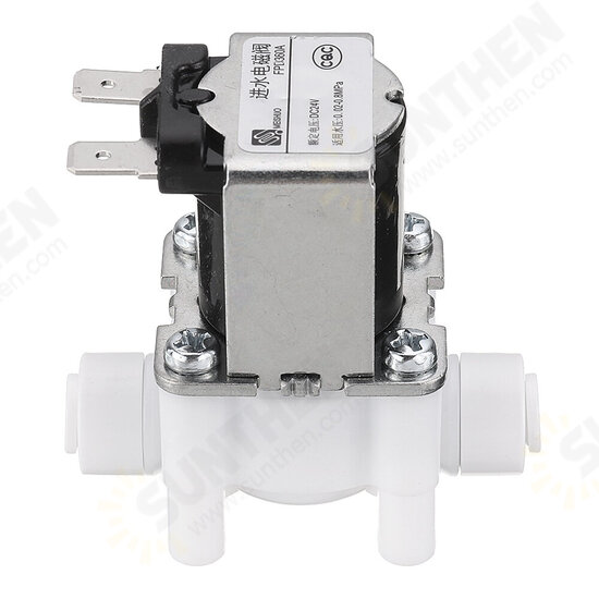 24V 1/4 Inch RO Water Purifier Inlet Water Solenoid Valve 2 Electromagnetic Valve for RO Reverse Osmosis Pure System