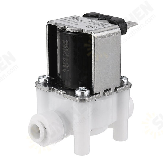 24V 1/4 Inch RO Water Purifier Inlet Water Solenoid Valve 2 Electromagnetic Valve for RO Reverse Osmosis Pure System