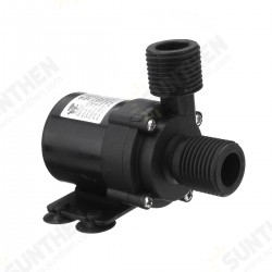 Hot Water Pump for Circulating Micro DC Water Pump With 1/2 Inch Threaded Multifunction Brushless Quiet Submersible Pump Electromagnetic Booster Pump