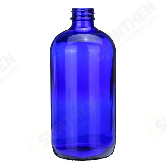 250ml/500ml Blue Glass Bottle With Pump Cap Water Sprayer Essential Oil Bottle