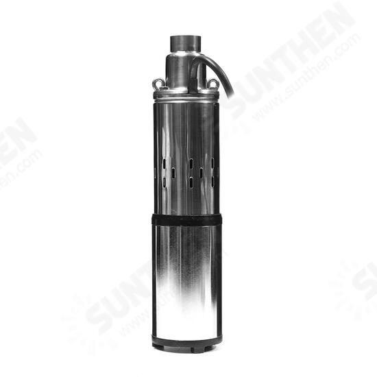 280W 48V/60V Stainless Steel Submersible Solar Water Pump Deep Well Cable Garden