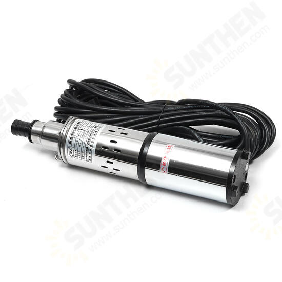 280W 48V/60V Stainless Steel Submersible Solar Water Pump Deep Well Cable Garden