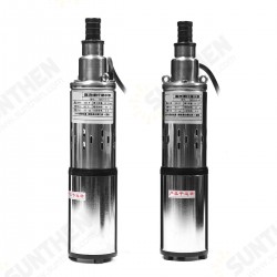 280W 48V/60V Stainless Steel Submersible Solar Water Pump Deep Well Cable Garden