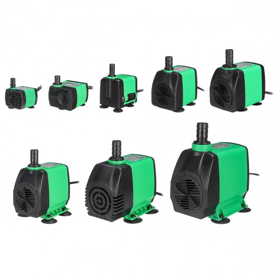 3-75W Adjustable Submersible Water Pump Quiet Detachable Aquarium Fish Pond Tank Fountain Water Pump with Suction Cups