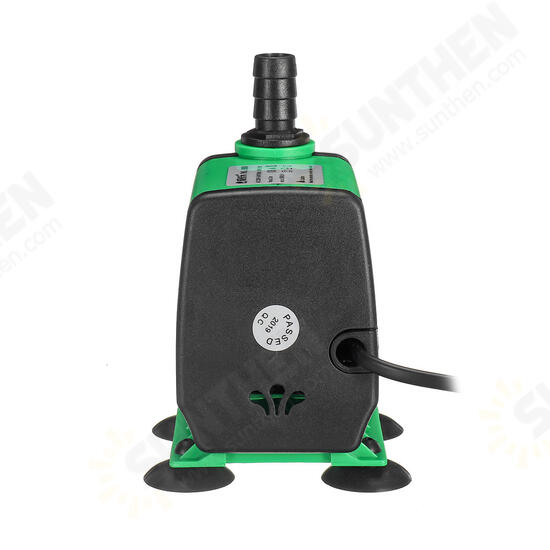 3-75W Adjustable Submersible Water Pump Quiet Detachable Aquarium Fish Pond Tank Fountain Water Pump with Suction Cups 3-75W Adjustable Submersible Water Pump Quiet Detachable Aquarium Fish Pond Tank Fountain Water Pump with Suction Cups