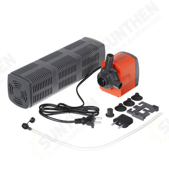 3 IN 1 18/25/30/40W Aquarium Water Pump Submersible Fish Tank Tropical Marine Water Pump