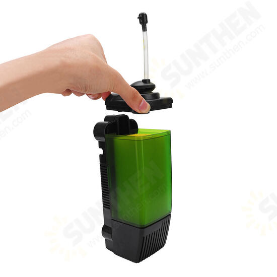 3 in 1 Internal Filter Pump Submersible Fish Tank Aquarium Oxygen Pump