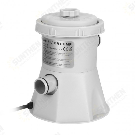 300GAL Electric Swimming Pool Filter Pump For Above Ground Pools Cleaning Tools