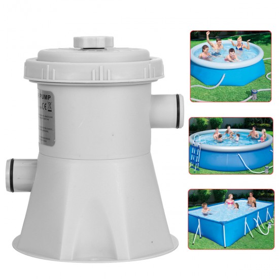 300GAL Electric Swimming Pool Filter Pump For Above Ground Pools Cleaning Tools