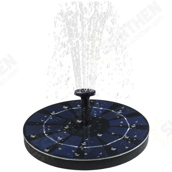 300L/H Solar Power Bird Bath fountain Floating Pond Water Pump Bird Feeder