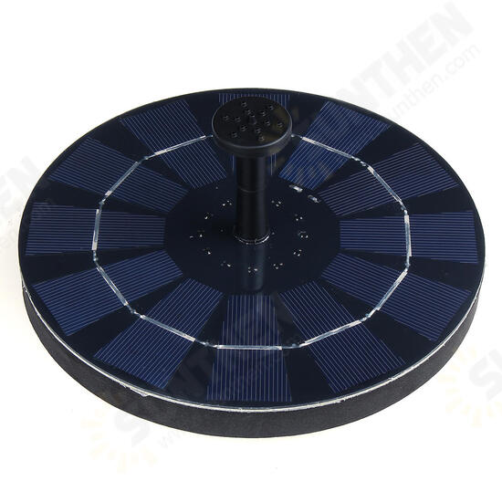 300L/H Solar Power Bird Bath fountain Floating Pond Water Pump Bird Feeder