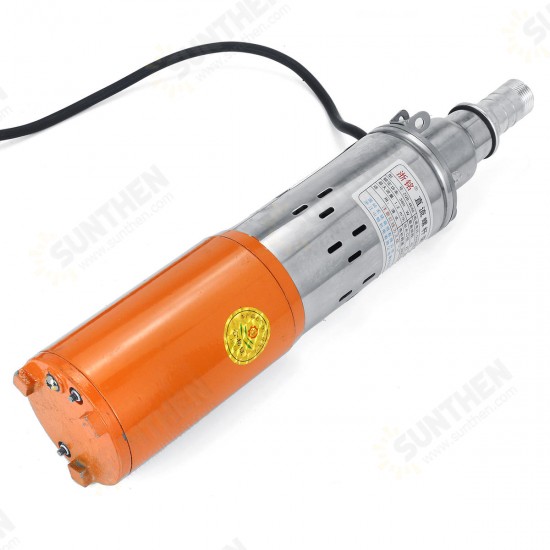 48V/60V 1.2M3/H 55M Max Lift Deep Well Pump Submersible Water Pump Solar Energy