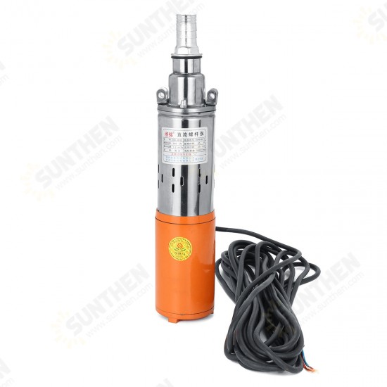 48V/60V 1.2M3/H 55M Max Lift Deep Well Pump Submersible Water Pump Solar Energy