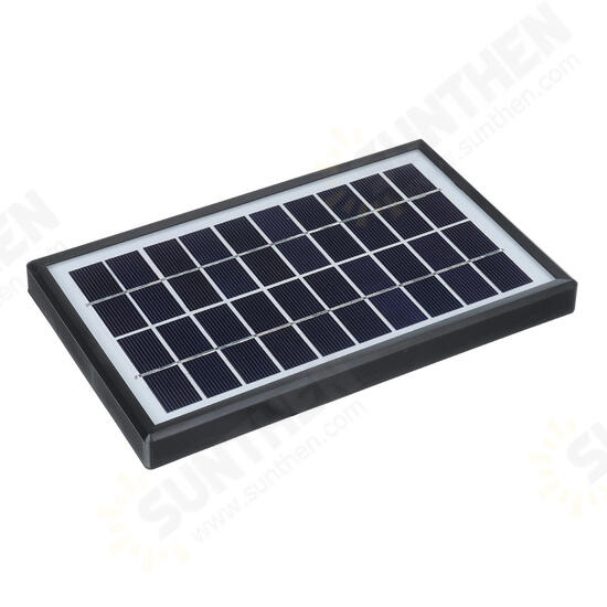 4W 10V 380L/H Solar Panel Water Pump Landscape Pond Pool Aquarium Floating Fountain with 6 Nozzles