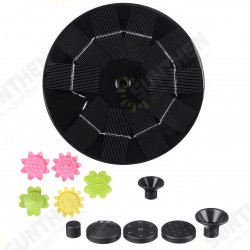 5V 3W Solar Powered Water Fountain Pumps Floating Fountains Home Pond Garden Decor