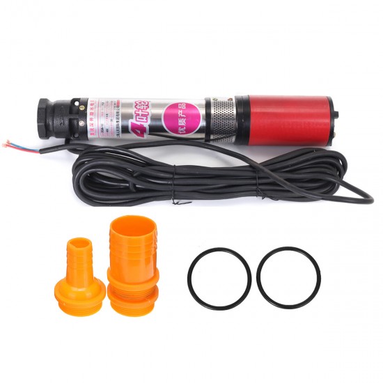600W 1Inch 12V 24V DC Submersible Deep Well Pump 6m3/h Solar Powered Deep Well Water Pump