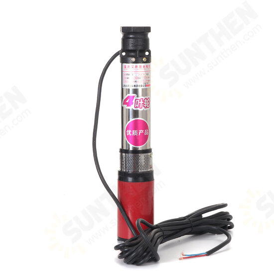 600W 1Inch 12V 24V DC Submersible Deep Well Pump 6m3/h Solar Powered Deep Well Water Pump