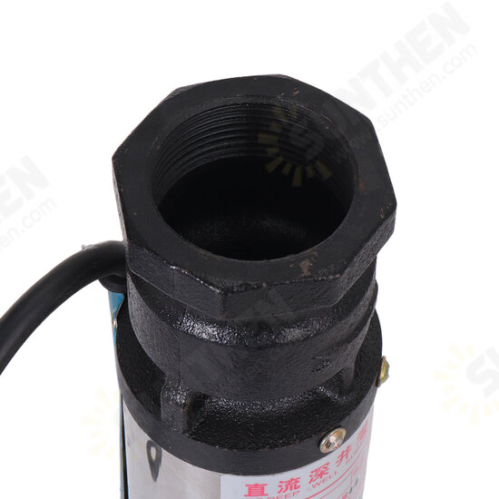 600W 1Inch 12V 24V DC Submersible Deep Well Pump 6m3/h Solar Powered Deep Well Water Pump