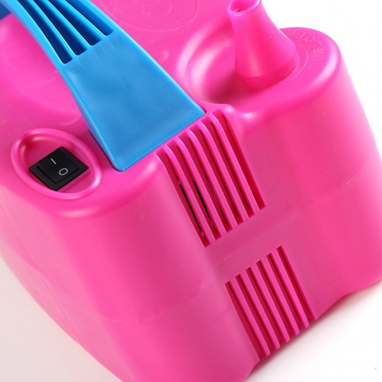 600W Portable Two Nozzle Color Air Blower Electric Balloon Inflator Pump