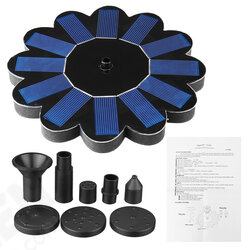 6V 1.4W Flower Shaped Solar Powered Fountain Garden Pond Pool Decor Water Fountain Pump