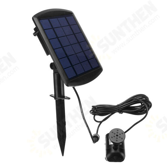 6V 1.8W Solar Panel Powered Water Fountain Pump For Pool Pond Garden Outdoor Submersible