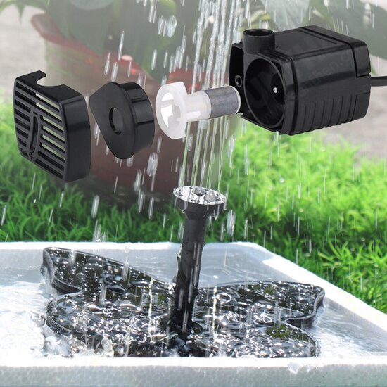 7V 1.4W 200L Floating Water Pump Fountain Decoration Butterfly Shape Solar Panel Garden Plants Watering Power Pool Fountain