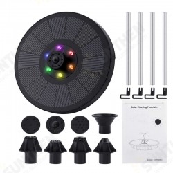 7V 160mm LED Colors Solar Fountain 4-in-1 Nozzle 3W Solar Powered Fountain Pump Solar Bird Bath Fountain for Bird Bath Pond 7V 160mm LED Colors Solar Fountain 4-in-1 Nozzle 3W Solar Powered Fountain Pump Solar Bird Bath Fountain for Bird Bath Pond