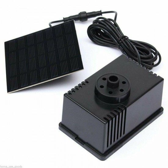 7V/1.5W Solar Panel Powered Water Pond Pump 6V/1.1W Home Garden Submersible Floating Fountains Pump