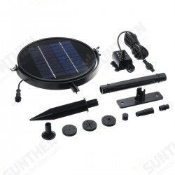 9V 2W 190L/H Solar Power Panel Water Pump Ground Water Pool Floating Fountain 9V 2W 190L/H Solar Power Panel Water Pump Ground Water Pool Floating Fountain