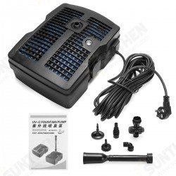 9W UV Sterilizer with Submersible Pump Filter Aquarium Fish Tank 1000L/2000L/2500L