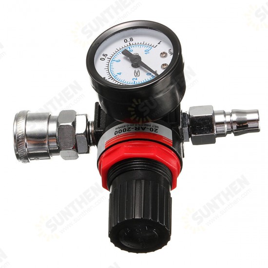 Air Pressure Regulator Gauge Regulator Pressure Regulating Valve for Spray Gun