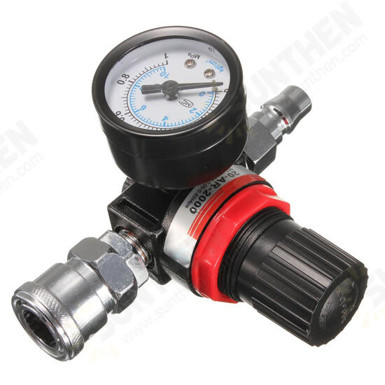 Air Pressure Regulator Gauge Regulator Pressure Regulating Valve for Spray Gun