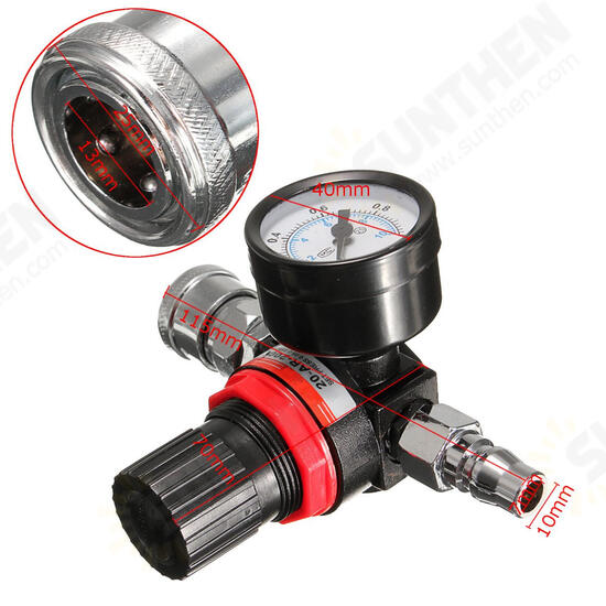 Air Pressure Regulator Gauge Regulator Pressure Regulating Valve for Spray Gun