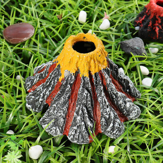 Aquarium Volcano Shape Oxygen Pump Fish Tank Air Bubble Stone Ornament Decor