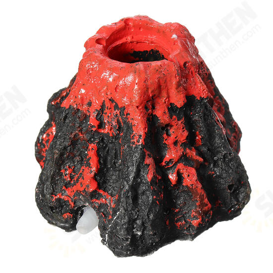 Aquarium Volcano Shape Oxygen Pump Fish Tank Air Bubble Stone Ornament Decor