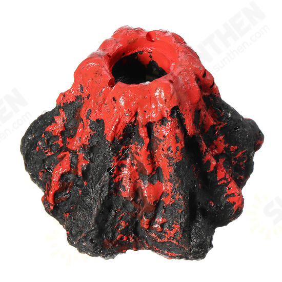 Aquarium Volcano Shape Oxygen Pump Fish Tank Air Bubble Stone Ornament Decor