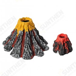 Aquarium Volcano Shape Oxygen Pump Fish Tank Air Bubble Stone Ornament Decor